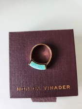 Monica Vinader  Linear Stone RingRose Gold Vermeil - AmazoniteK