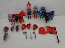 playmobil  knights x 4 and