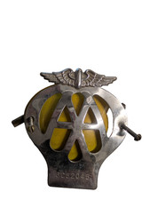 1960s Vintage AA Car Grill Badge Complete With Screws & Bolts