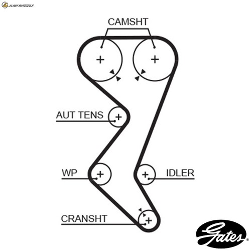 Timing belt 5528xs - 5528xs, for