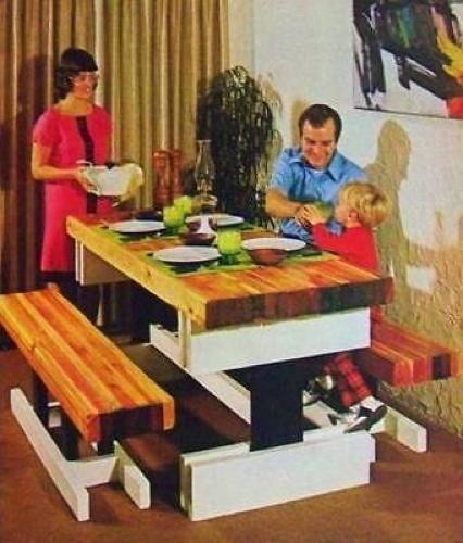 Butcher block dining table - butcher,