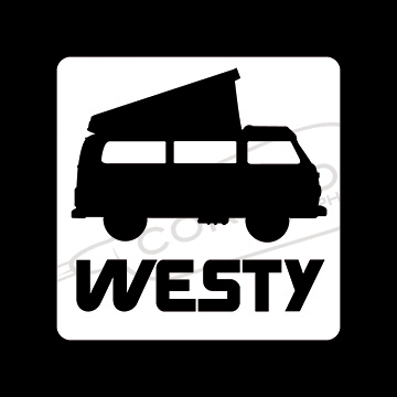 Westy vinyl sticker - westy,