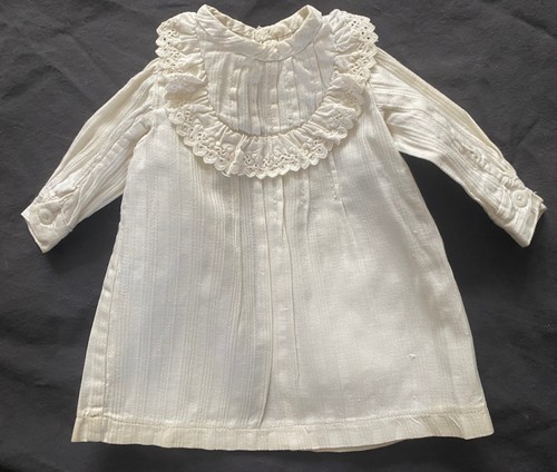Antique white doll - antique, dress