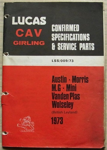 Lucas british leyland - lucas,