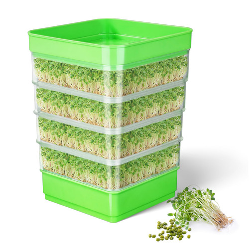 Stackable sprouter kit - sprouter, tier