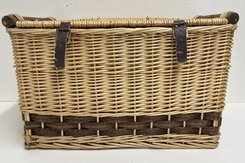 Vintage wicker picnic hamper - picnic, hamper/