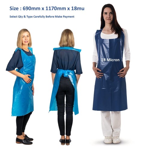 1000 disposable plastic aprons - 1000,
