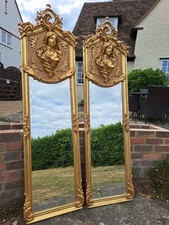 Large Pair Of Antiqued Gold