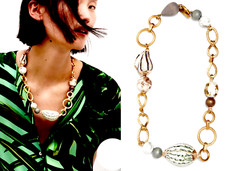 ZARA CHAIN NECKLAC  BEADED