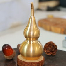 Feng Shui Natural Brass Wu Lou Luo Lu Health Enhance Good Luck Gourd