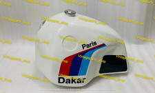 New BMW R80 GS Paris Dakar 32 Liter White Painted Steel Fuel Tank All Stickers