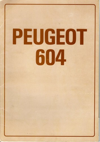 Peugeot 604 road tests - peugeot,