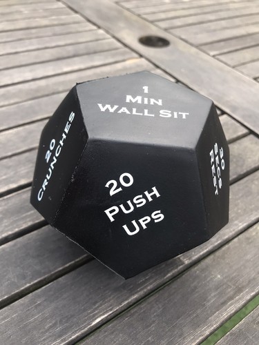 Exercise hiit dice - exercise/hiit, black
