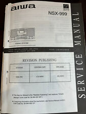 AIWA NSX-999 CX-N999 NSX999 Repair Service Manual 1138 1632 **ORIGINAL**