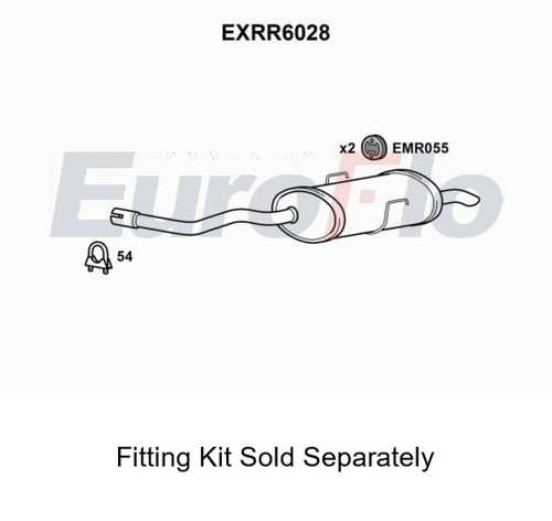 Rear muffler silencer insert - muffler,