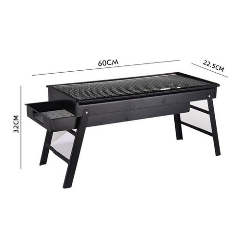 Portable folding charcoal bbq - portable,