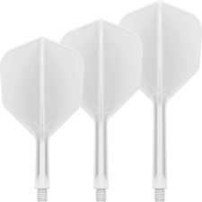 TARGET K FLEX NO.6 WHITE DART FLIGHTS ( 1 SET OF 3 FLIGHTS )