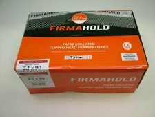 1st fix collated nails 90mm x3.1 box 1100 galvanised Firmahold brand fit Paslode