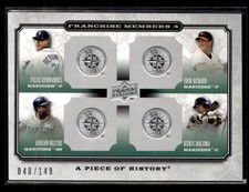 2008 UD #FM4-12 Felix Hernandez / Beltre Franchise Quad Silver #/149
