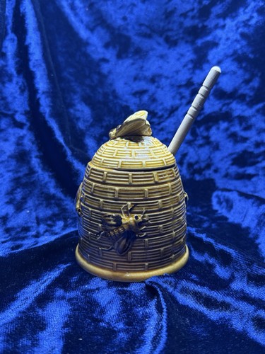 Vintage ceramic beehive honey - ceramic,