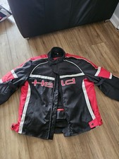 Held Gizmo Motorcycle Jacket Black Red UK Size 2XL