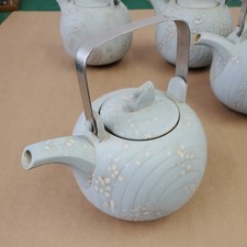 Hornsea Pottery Cirrus Teapot, Swan Lake - Concept Range.