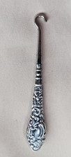 Antique Sterling Silver Handled Button Hook