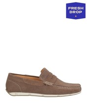 RRP€140 HARMONT & BLAINE Suede Leather Moccasins US12 UK11 EU45 Logo Flat