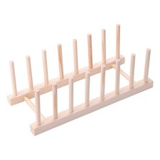 Tableware  Rack, Plate Rack, Cutting Board Wooden Drying Rack, Plate Lid4939