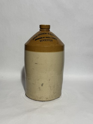 Vintage stoneware flagon jug - flagon,