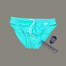 Speedo Men aqua green solar swim brief bikini Swimwear size 30 32 34 36 38