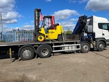 Scania Rigid 8 Wheel Truck PM 47 Ton Crane Remote Control