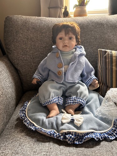 Vintage porcelain doll - vintage,