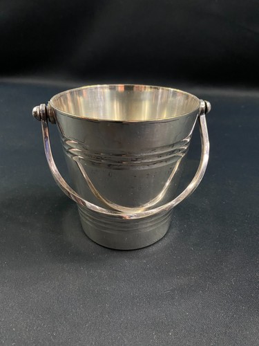 Silver plated metal - silver, ice