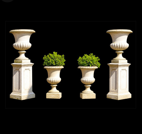 Portland coloured cast urn - portland,
