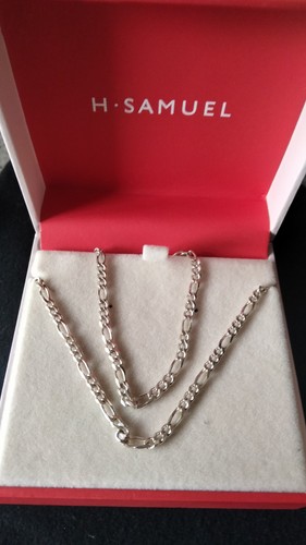Sterling silver figaro - silver,