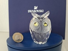 SWAROVSKI CRYSTAL 'LARGE OWL' UNBOXED 