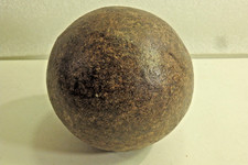 An * Antique * Steel / Iron Cannon Ball..  approx 4" in Diameter  x  9 Pounds Wt