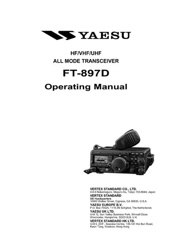 Yaesu 897 operating - yaesu,