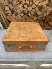 Antique Wooden Butchers Block Chopping Board