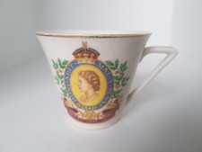 Queen Elizabeth II Coronation Tea Cup 1953 Hughes Longport