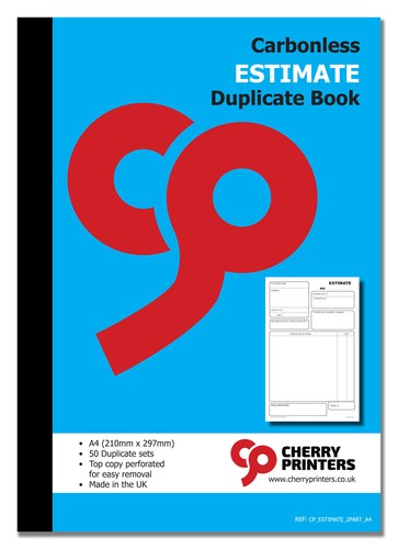 Cherry ncr estimate duplicate - estimate,