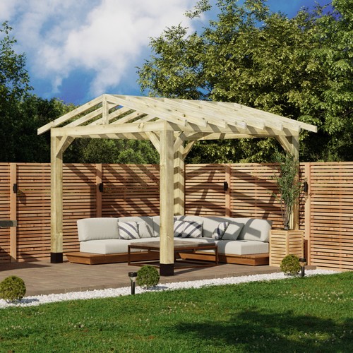 Wooden pergola open - wooden,