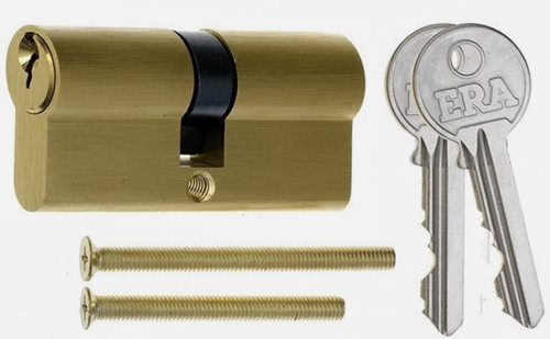 Brass door lock - lock, euro