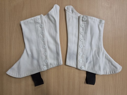 White spats - spats, (lot