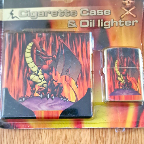 Metal dragon design cigarette - metal,
