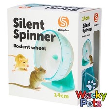 QUIET HAMSTER GERBIL EXERCISE WHEEL: Silent Spinner Wheel 14cm