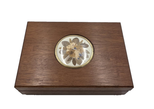Vintage wooden jewellery - wooden, box