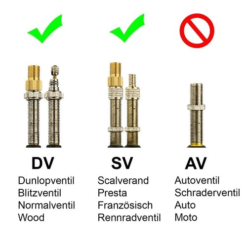 Brass adaptor presta to - 2,
