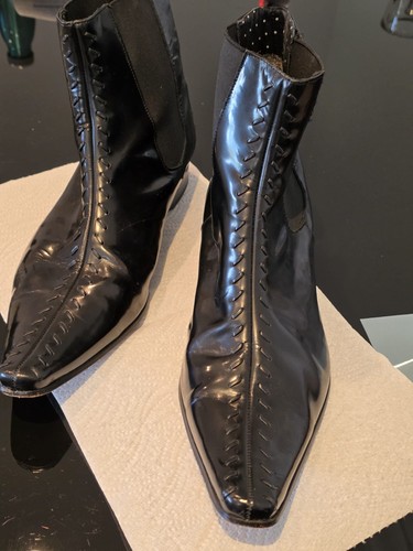 Jeffery west black line boots - black,